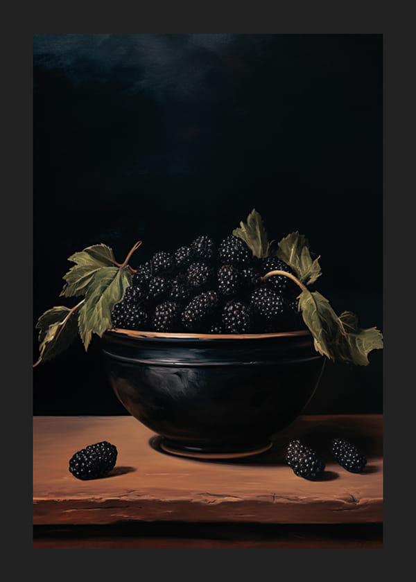 Poster Rustic BlackBerry Charm