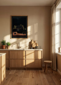 Een poster met bramen en donkere tinten -8