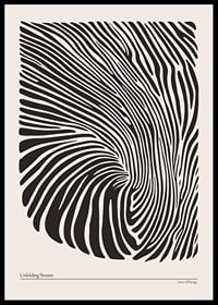 Abstract poster in the series Lines of Energy with organic lines-0