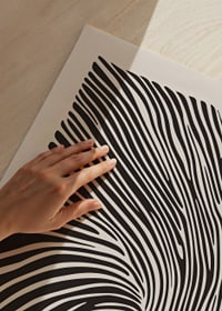 Abstract poster in the series Lines of Energy with organic lines-3