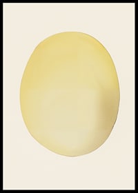 Poster with an abstract painting of a lemon or sun-6