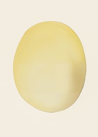 Poster with an abstract painting of a lemon or sun-7
