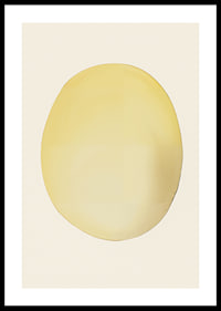 Poster with an abstract painting of a lemon or sun-0