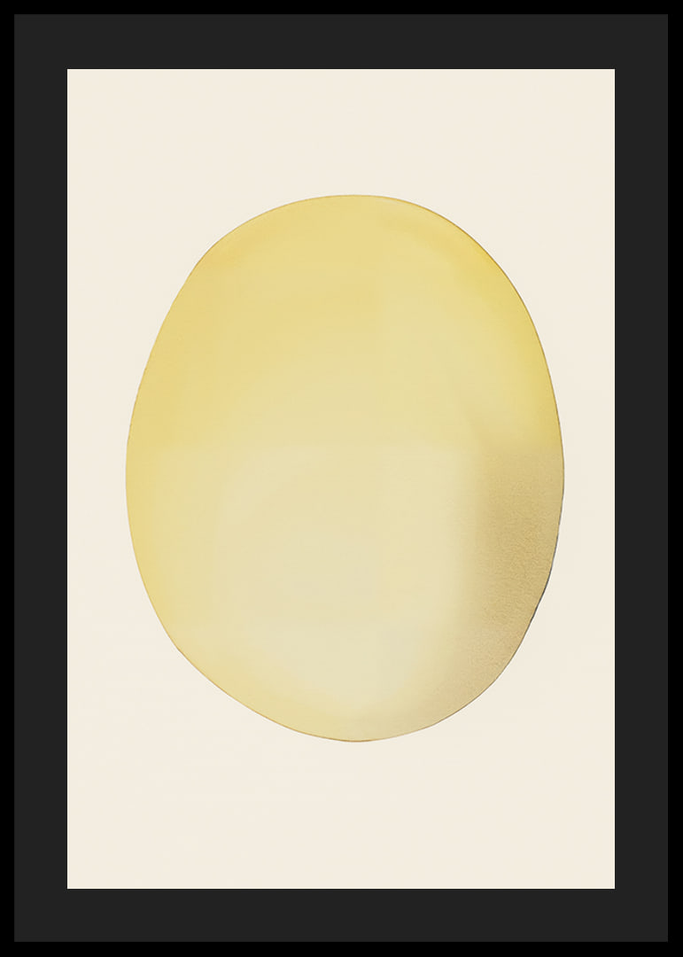 Poster with an abstract painting of a lemon or sun-12