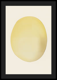 Affiche avec une peinture abstraite d'un citron ou d'un soleil-4