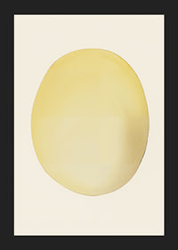 Poster with an abstract painting of a lemon or sun-5