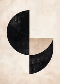 Poster i geometrisk stil som kombinerar enkla former-7