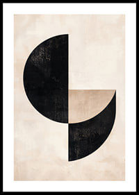 Poster i geometrisk stil som kombinerar enkla former-0