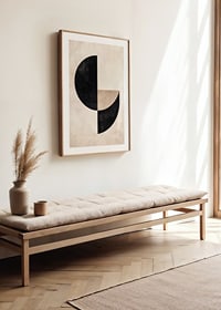 Poster i geometrisk stil som kombinerar enkla former-8