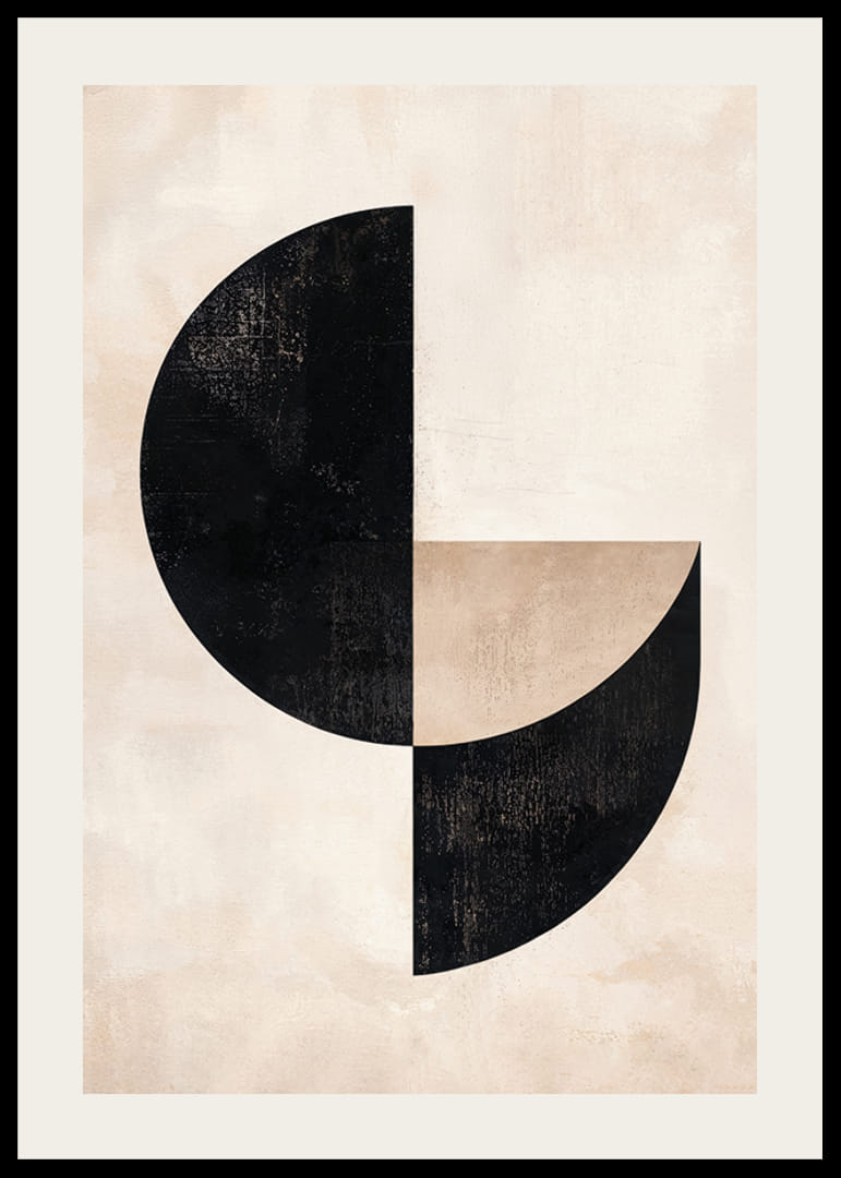 Poster i geometrisk stil som kombinerar enkla former-12