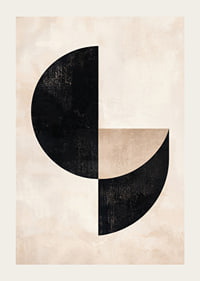 Poster i geometrisk stil som kombinerar enkla former-3