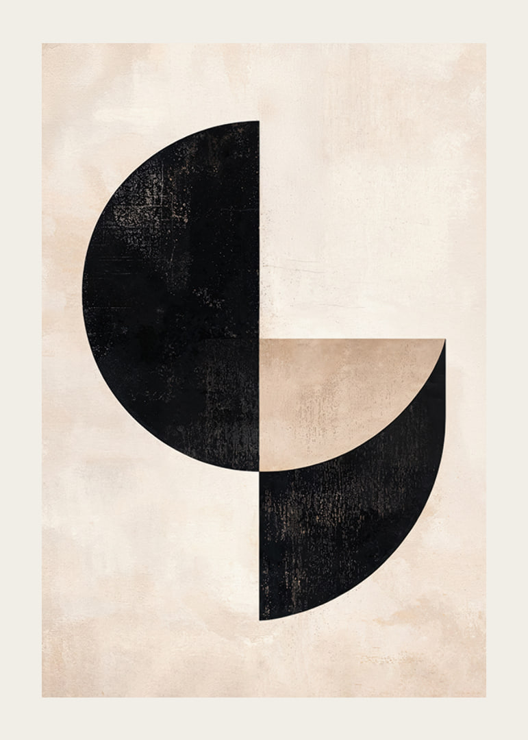 Poster i geometrisk stil som kombinerar enkla former-12