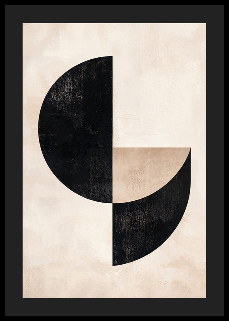 Poster i geometrisk stil som kombinerar enkla former-12