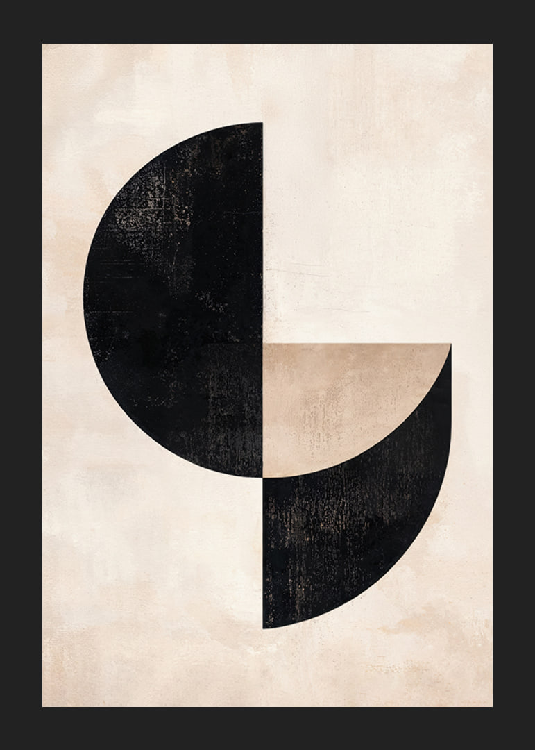 Poster i geometrisk stil som kombinerar enkla former-12