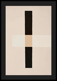 Poster with an overlapping abstract motif in shades of brown-4