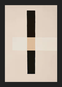 Poster med ett överlappande abstrakt motiv i bruna nyanser-5