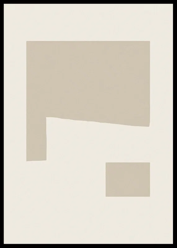 Poster with an abstract minimalistic composition-12