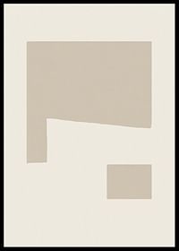 Plakat med en abstrakt minimalistisk komposition-2