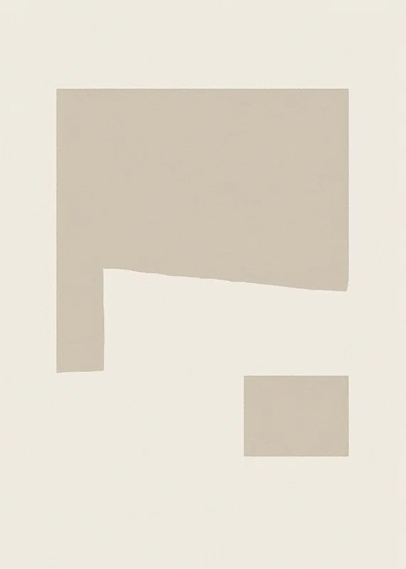 Poster with an abstract minimalistic composition-12