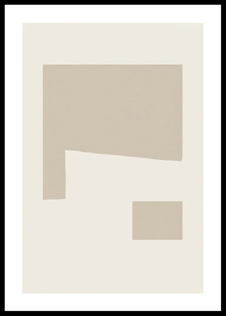 Poster with an abstract minimalistic composition-12