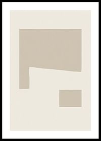 Plakat med en abstrakt minimalistisk komposition-0