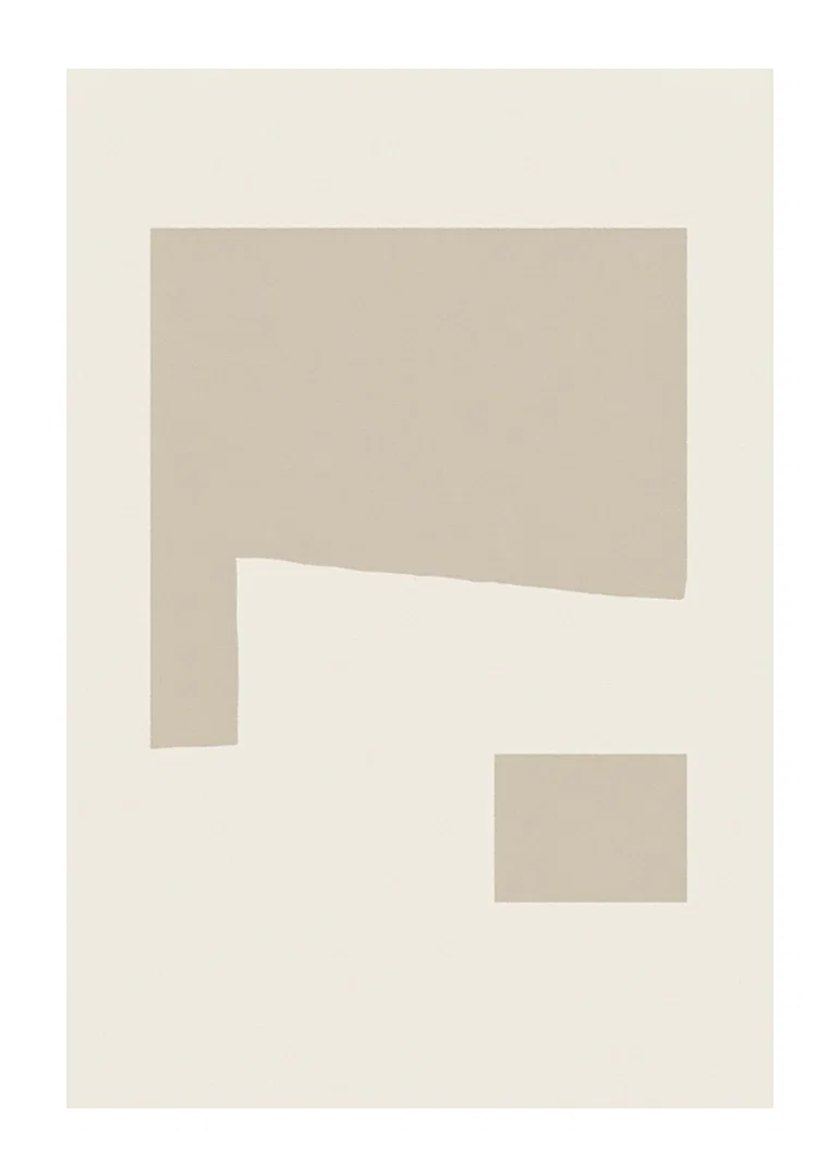 Poster with an abstract minimalistic composition-12