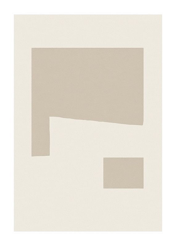 Plakat med en abstrakt minimalistisk komposition-12