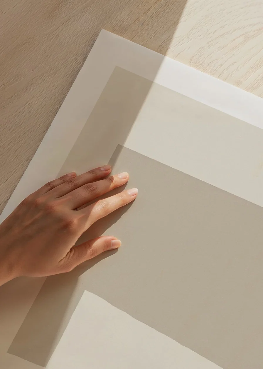 Poster with an abstract minimalistic composition-12