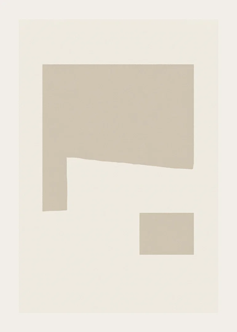 Poster with an abstract minimalistic composition-12