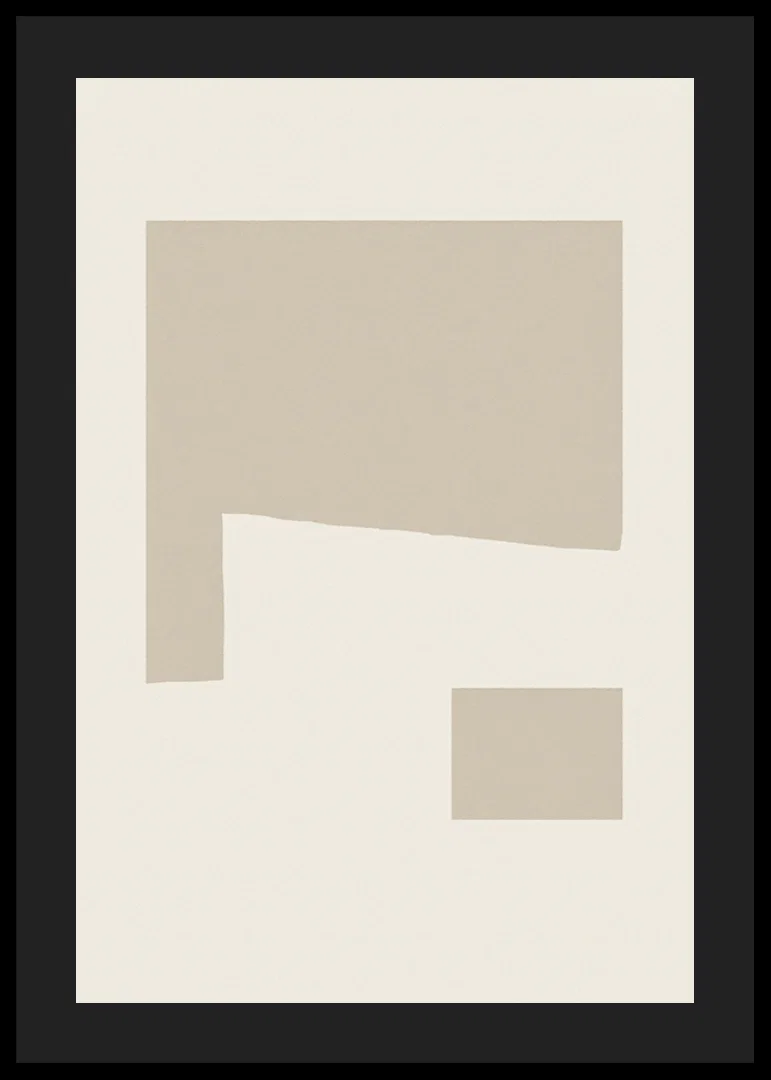 Poster with an abstract minimalistic composition-12