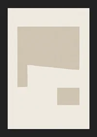 Poster with an abstract minimalistic composition-5