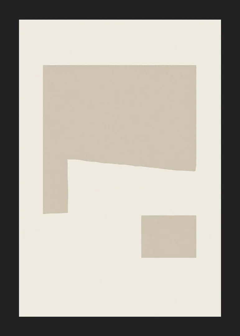 Poster with an abstract minimalistic composition-12