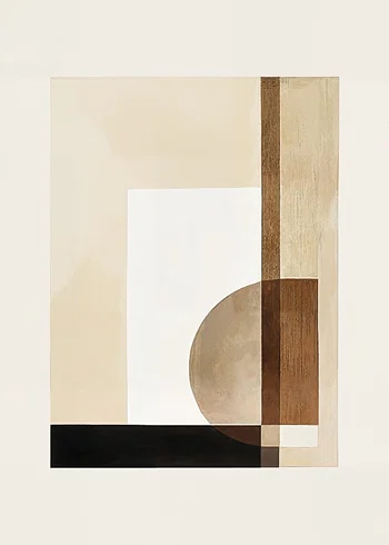 Poster Earth Tone Composition