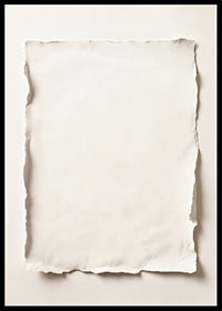 Poster med en krämfärgad bild på ett blankt papper-0