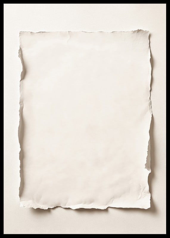 Poster med en krämfärgad bild på ett blankt papper-12
