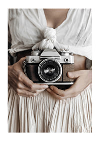 Poster with a photograph of a camera that captures a timeless sense of nostalgia-1