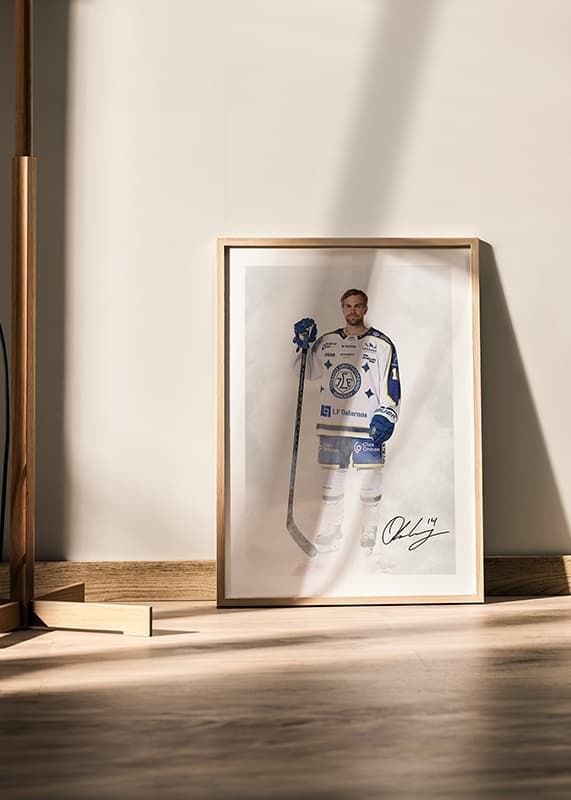 Poster Oskar Lang #14 Leksands IF 2024/2024 crossfade