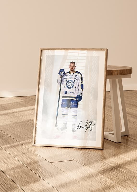 Poster Lucas Elvenes #25 Leksands IF 2024/2024 crossfade