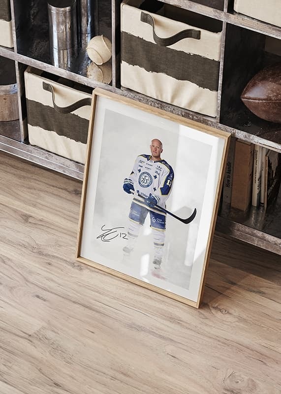 Poster Kalle Östman #12 Leksands IF 2024/2024 crossfade