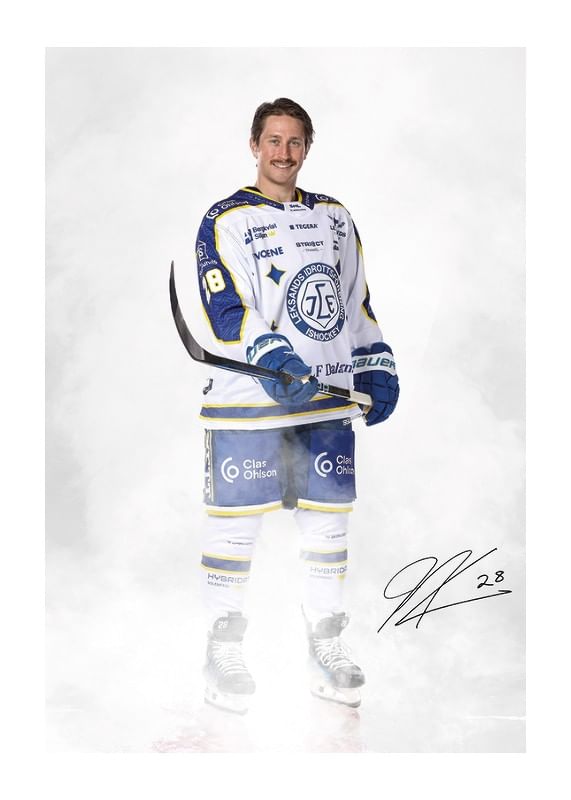 Poster Justin Kloos #28 Leksands IF 2024/2024