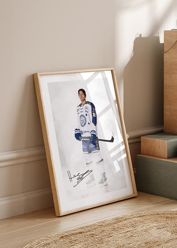 Poster Hannes Hellberg #36 Leksands IF 2024/2024 crossfade