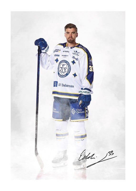 Poster Eddie Larsson #33 Leksands IF 2024/2024
