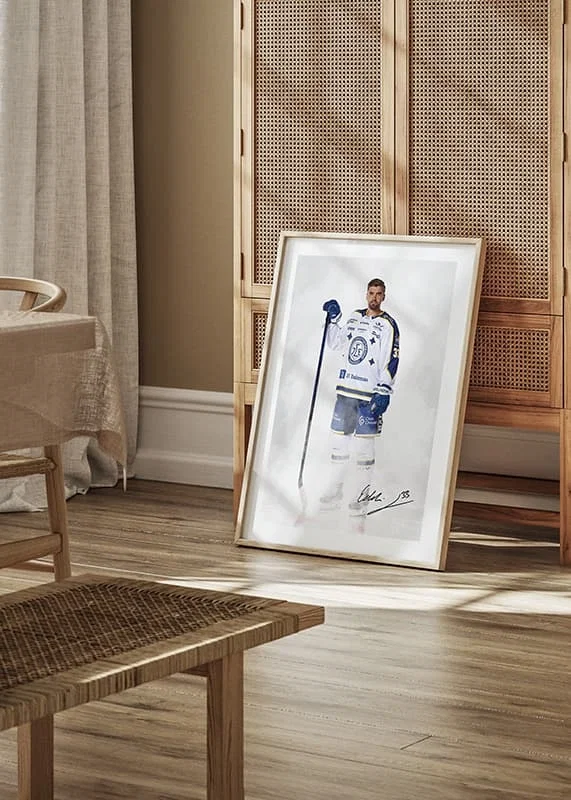 Poster Eddie Larsson #33 Leksands IF 2024/2024 crossfade