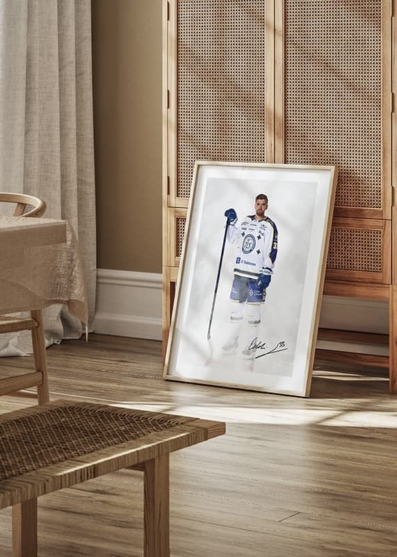 Poster Eddie Larsson #33 Leksands IF 2024/2024 crossfade