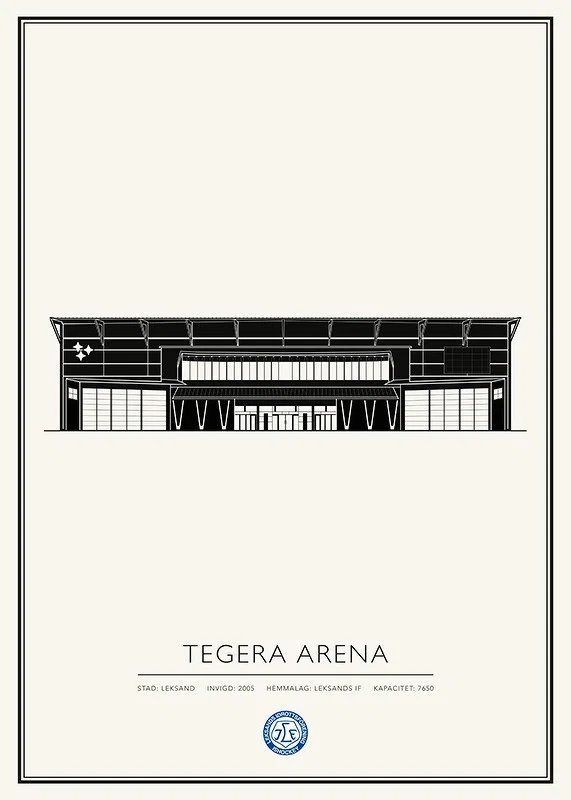 Poster Tegera Arena Skiss 01 Leksands IF