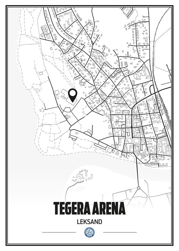 Poster Tegera Arena Karta Leksands IF