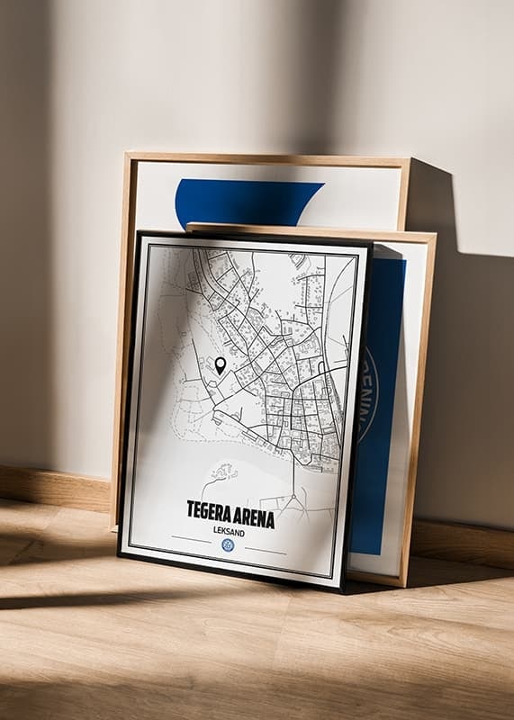 Poster Tegera Arena Karta Leksands IF crossfade