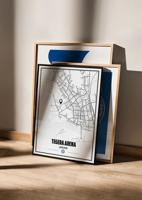 Poster Tegera Arena Karta Leksands IF crossfade