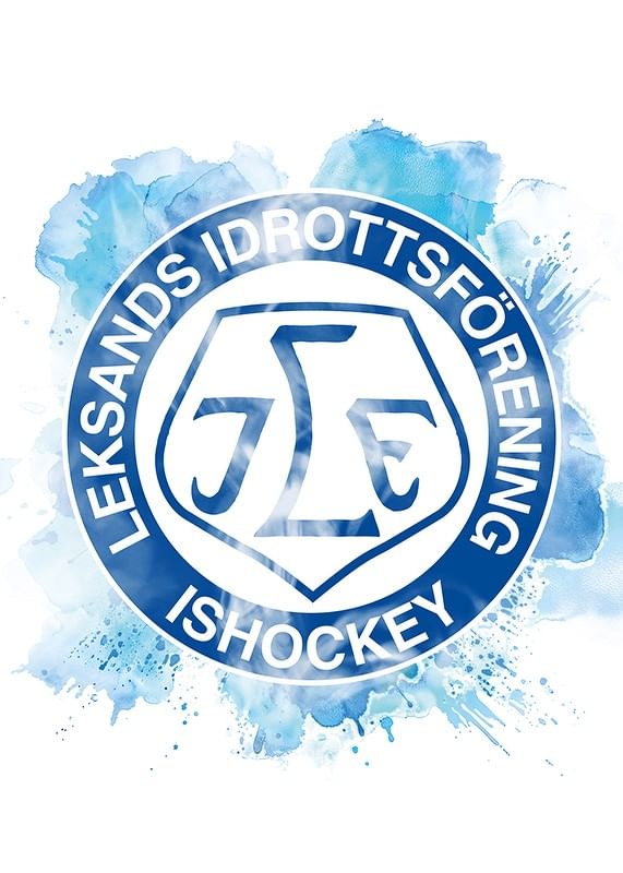 Poster Watercolor Splash Logo Leksands IF