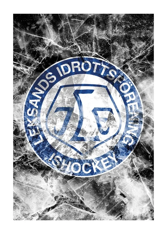 Poster Frozen In Ice Logo Leksands IF